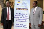 Honourable Professor Jonathan Moyo, Minister of Higher and Tertiary Education, Science and Technology Development visits HIT