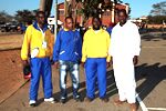 Darlington Katsande (second from right) and other HIT athletes 