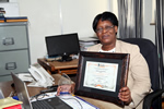 The Director of Information and Communication Technology Services, Mrs Miriam Chahuruva