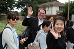 The korean delegation from handong global university arriving at the Harare Institute of Technology for the Global Entrepreneurship Training (Southern Africa) Zimbabwe 2016