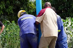 Reverse flow borehole hand-drilling technology training workshop