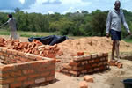 Clive and his Shift Organic Technologies team building and setting up structures to implement the VA System project at a much larger scale in his
Svosve communal lands in Wedza.