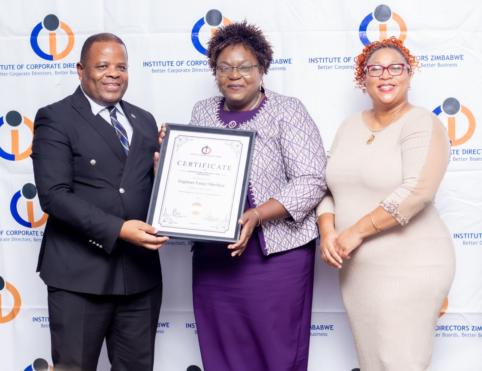 You are currently viewing ENGINEER MAVHIYA-BHIZA SCOOPS TERTIARY INSTITUTIONS BOARD CHAIRPERSON OF THE YEAR AWARD