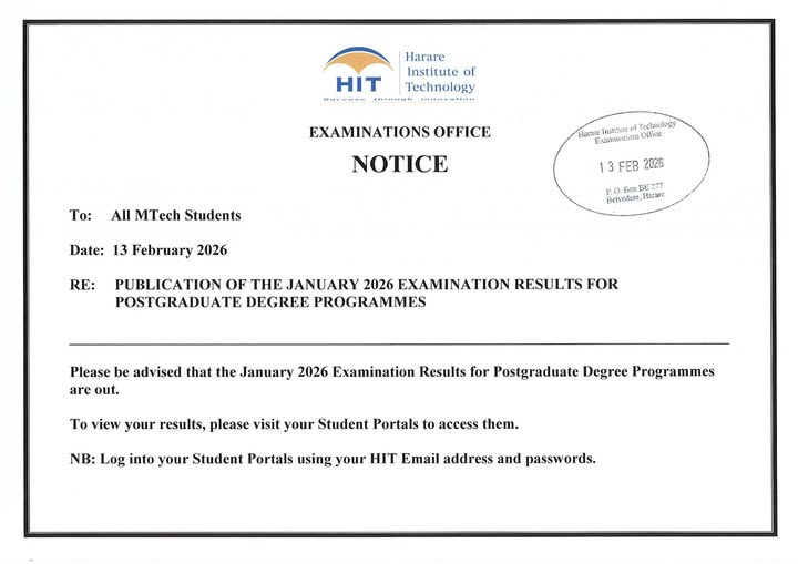 Read more about the article PUBLICATION OF THE JANUARY 2026 EXAMINATION RESULTS FOR POSTGRADUATE DEGREE PROGRAMMES